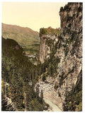 Upper Engadine Viamala Grisons Vintage A4 Photo Print