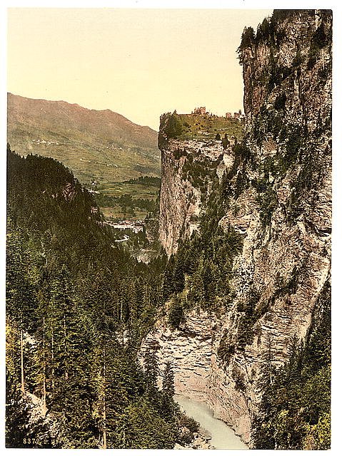 Upper Engadine Viamala Grisons Vintage A4 Photo Print