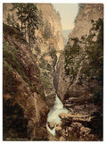 Upper Engadine Viamala I Grisons Vintage A4 Photo Print