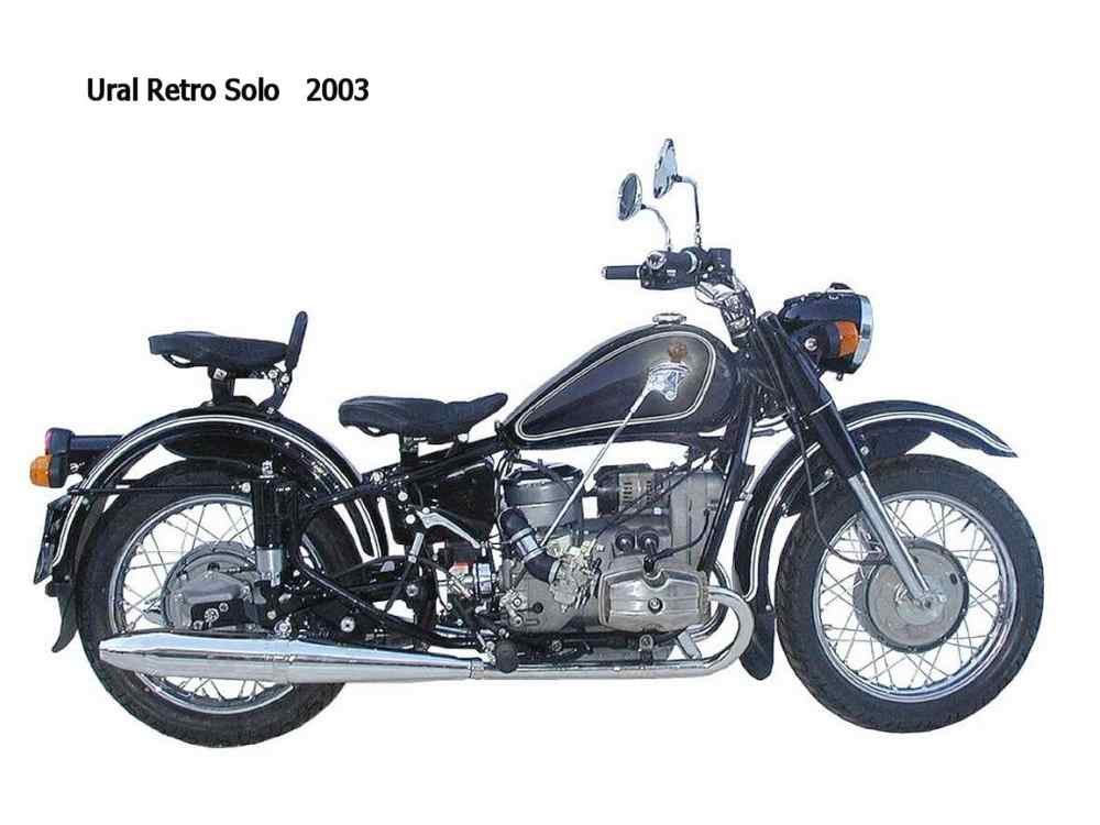 Ural Retro Solo 2003 motorbike A4 Photo Print