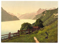 Urnersee general view Lake Lucerne Vintage A4 Photo Print