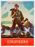 Us Army Corps American World War II Advert Poster