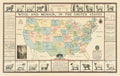 Us Woolmohairmap Vintage Retro Advert Poster