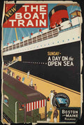 Usa Canada Air Sea Train Travel 44 Vintage Advert A4 Photo Print