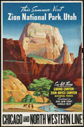 Usa Canada Air Sea Train Travel 54 Vintage Advert A4 Photo Print