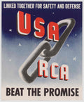 Usa Rca War American World War II Advert Poster
