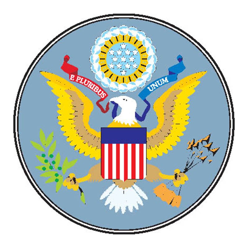 Usa Seal1 N196 A4 Photo Print