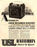 Usl Battery Cold Vintage Retro Advert Ads A4 Photo Print