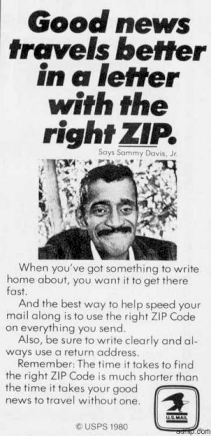 Usps Sammy Davis Vintage Retro Advert Ads A4 Photo Print