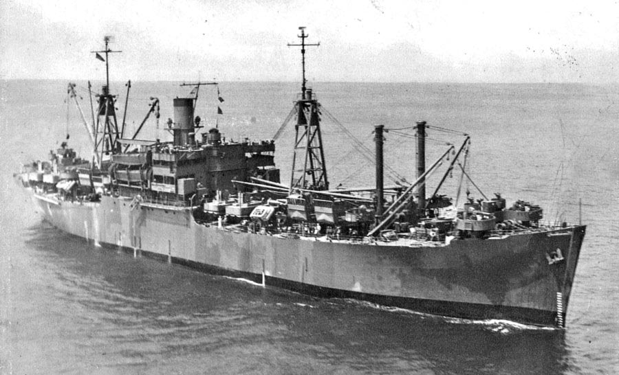 Uss Alamance Aka75 Attack Cargo Ship A4 Photo Print