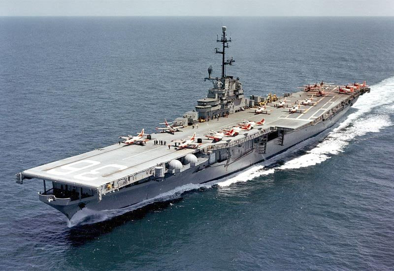 Uss Antietam Cv36 Aircraft Carrier United States A4 Photo Print
