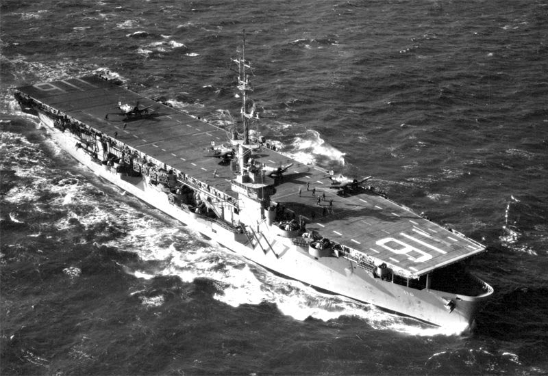 Uss Badoeng Strait Cve116 Escort Aircraft Carrier United States A4 Photo Print