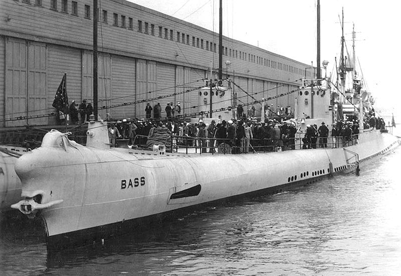 Uss Bass Ss164 Attack Submarine United States A4 Photo Print
