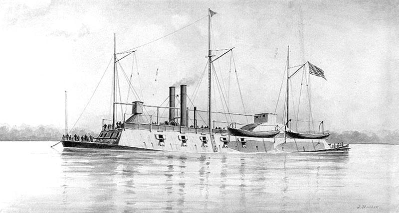 Uss Benton 1862 Ironclad A4 Photo Print