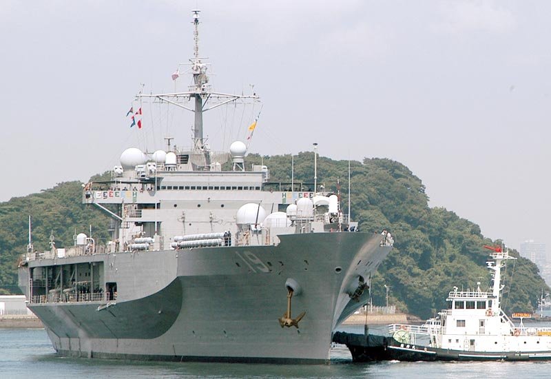 Uss Blue Ridge Lcc19 Amphibious Command Ship United States 2 A4 Photo Print