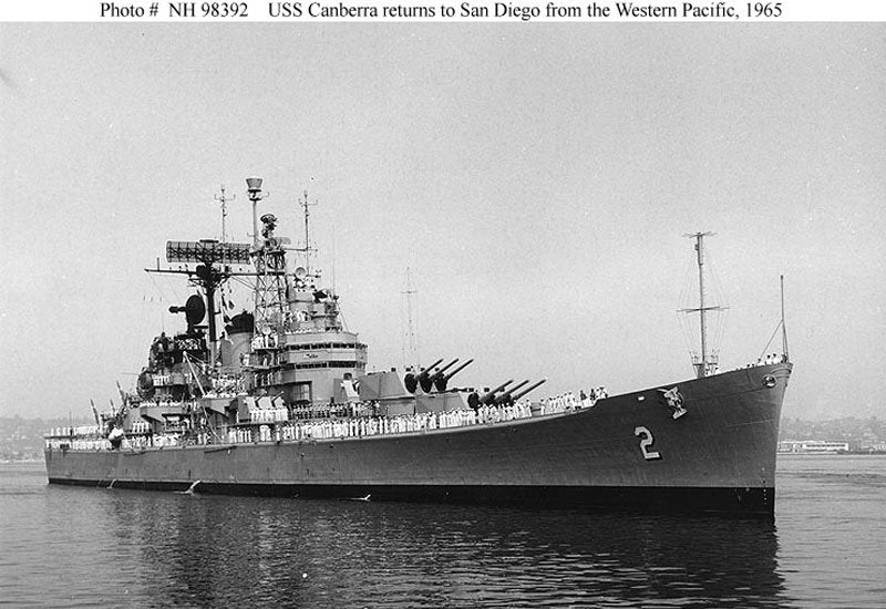 Uss Canberra Ca70 5 A4 Photo Print