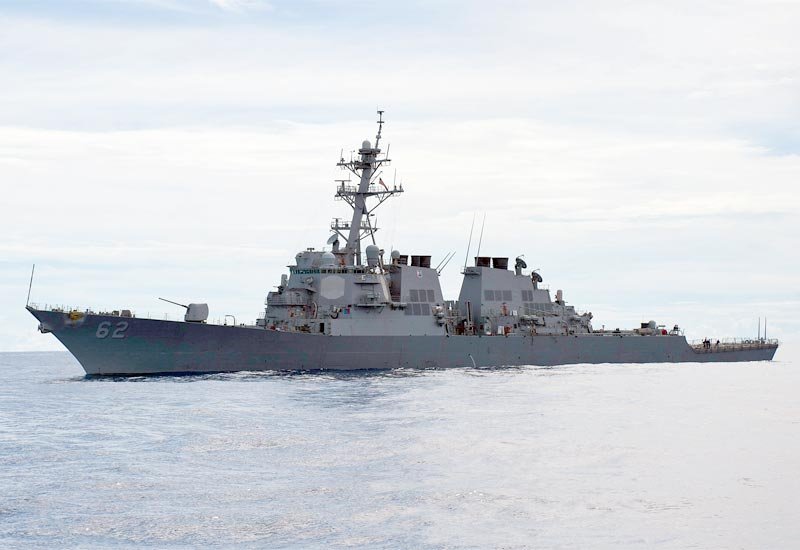 Uss Fitzgerlad Ddg62 Guided Missile Destroyer United States A4 Photo Print