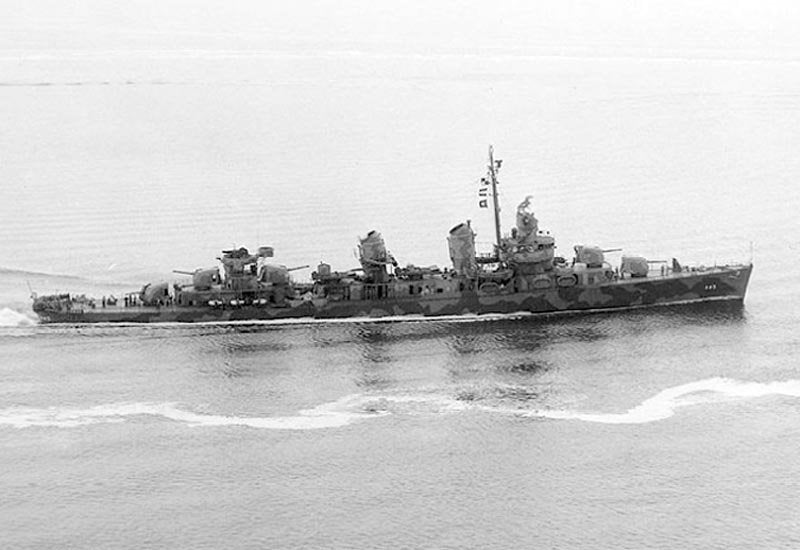 Uss Fletcher Dd445 Destroyer A4 Photo Print