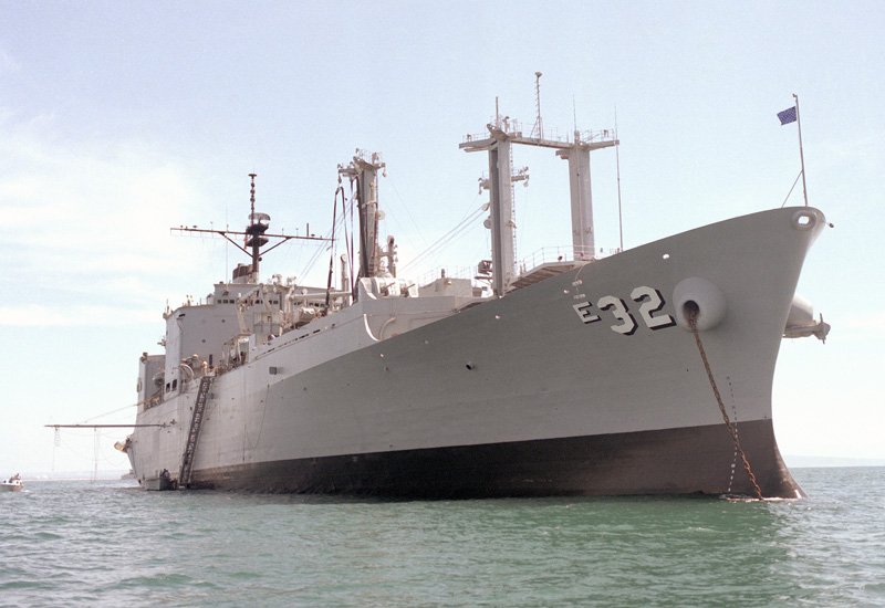 Uss Flint Ae32 Tae32 A4 Photo Print