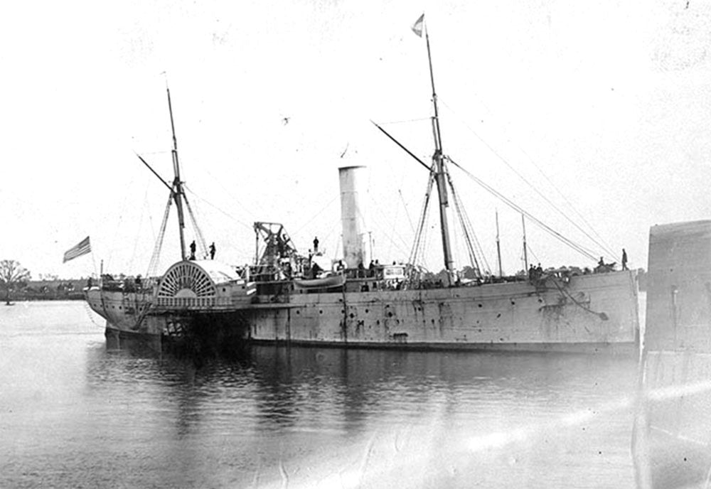 Uss Fort Jackson 1862 Sidewheel Steamer Warship Usnavy A4 Photo Print
