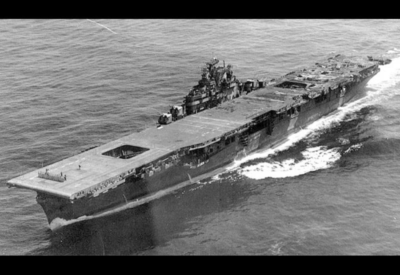Uss Franklin Cv13 Escort Aircraft Carrier A4 Photo Print