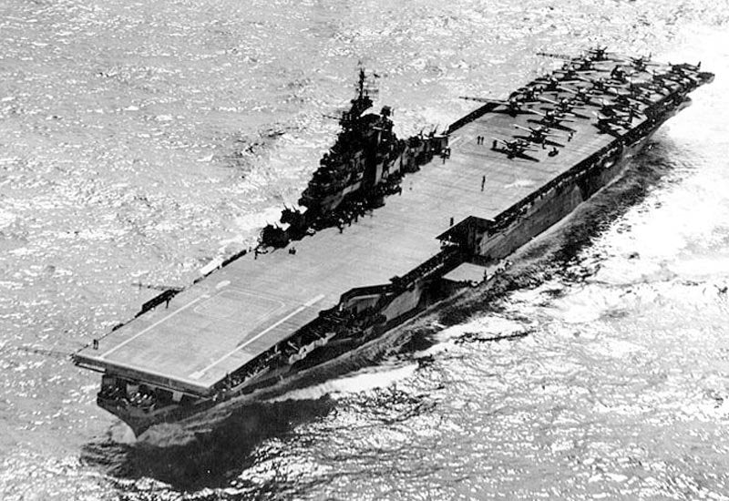 Uss Hancock Cv19 Aircraft Carrier United States A4 Photo Print