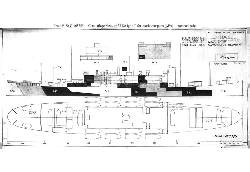 Uss Harris Apa2 Attack Transport A4 Photo Print