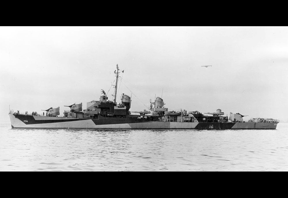 Uss Hugh W Hadley Dd774 Destroyer Warship United States Navy A4 Photo Print