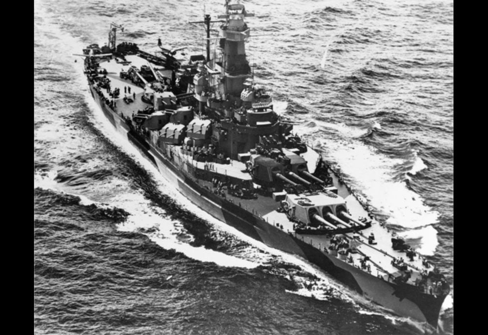 Uss Indiana Bb58 Battleship Usnavy A4 Photo Print