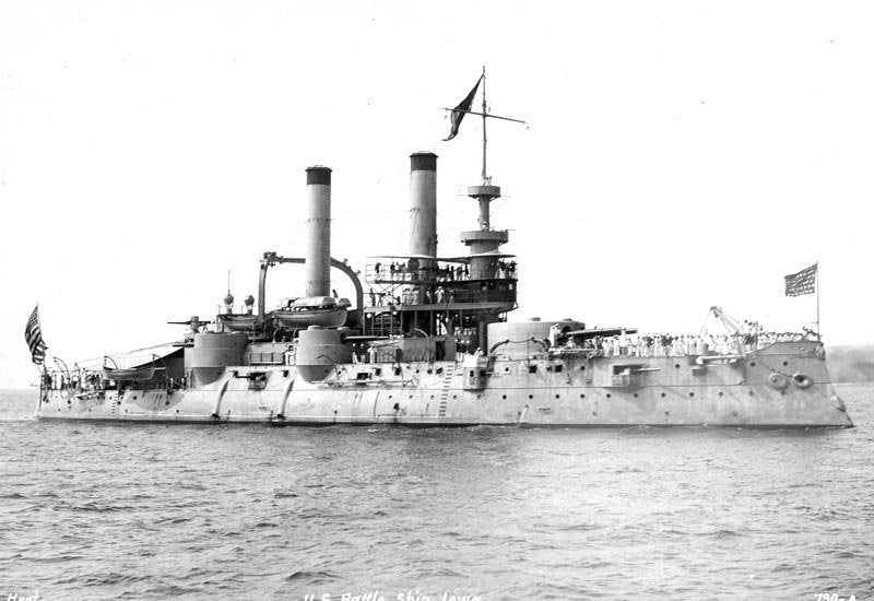 Uss Iowa Bb4 Battleship United States A4 Photo Print