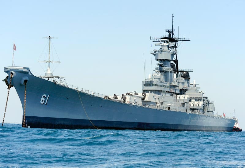 Uss Iowa Bb61 Battleship United States Navy A4 Photo Print