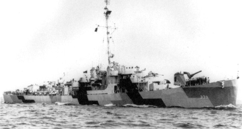 Uss John C Butler De339 A4 Photo Print