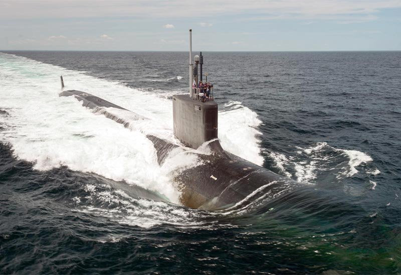 Uss John Warner Ssn785 Nuclear Attack Submarine United States A4 Photo Print