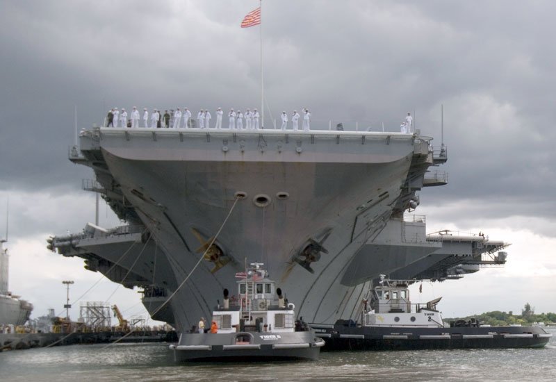 Uss Kitty Hawk Cv63 18 A4 Photo Print