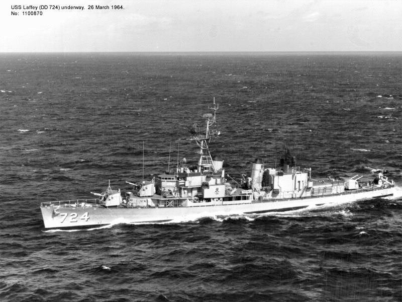 Uss Laffey Dd724 Destroyer Warship United States 30 A4 Photo Print