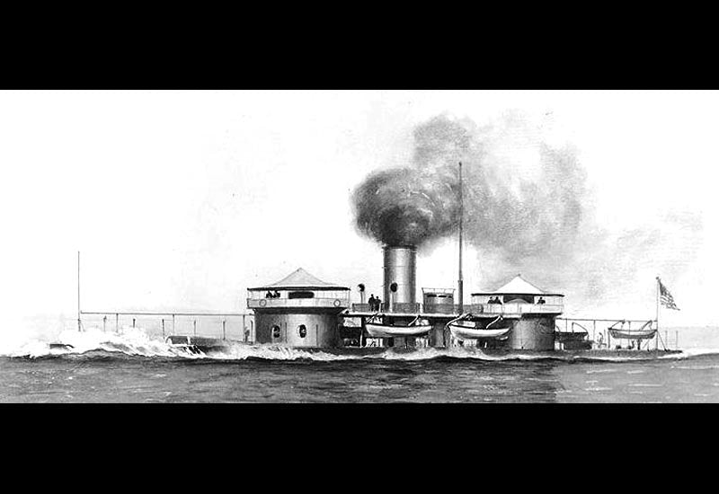 Uss Miantonomoh  Ironclad Monitor 1865 A4 Photo Print