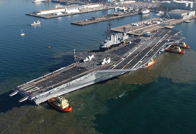 Uss Midway Cv41 Aircraft Carrier United States 2 A4 Photo Print