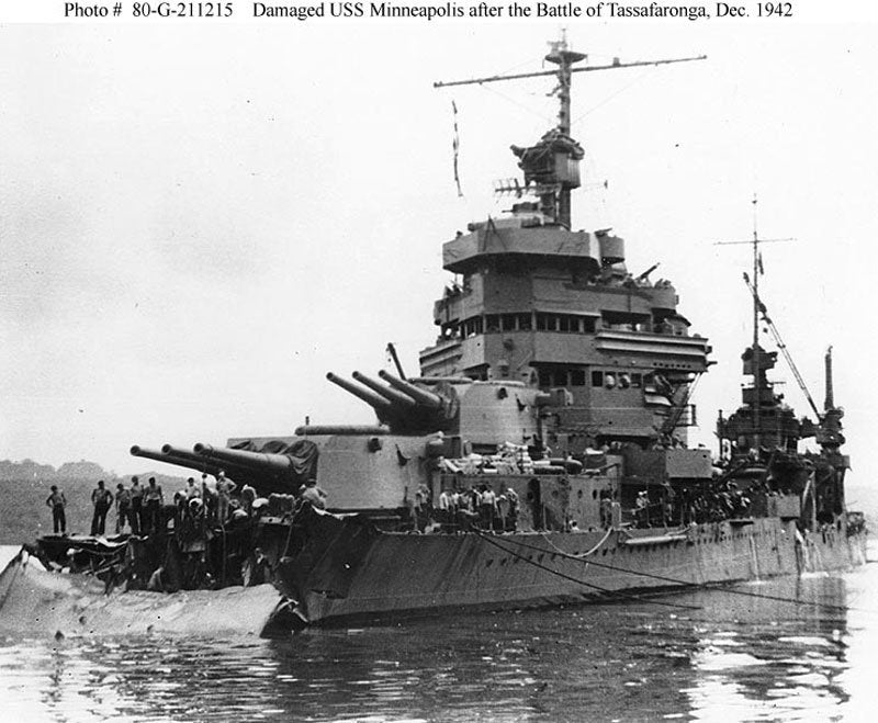 Uss Minneapolis Ca36 8 A4 Photo Print