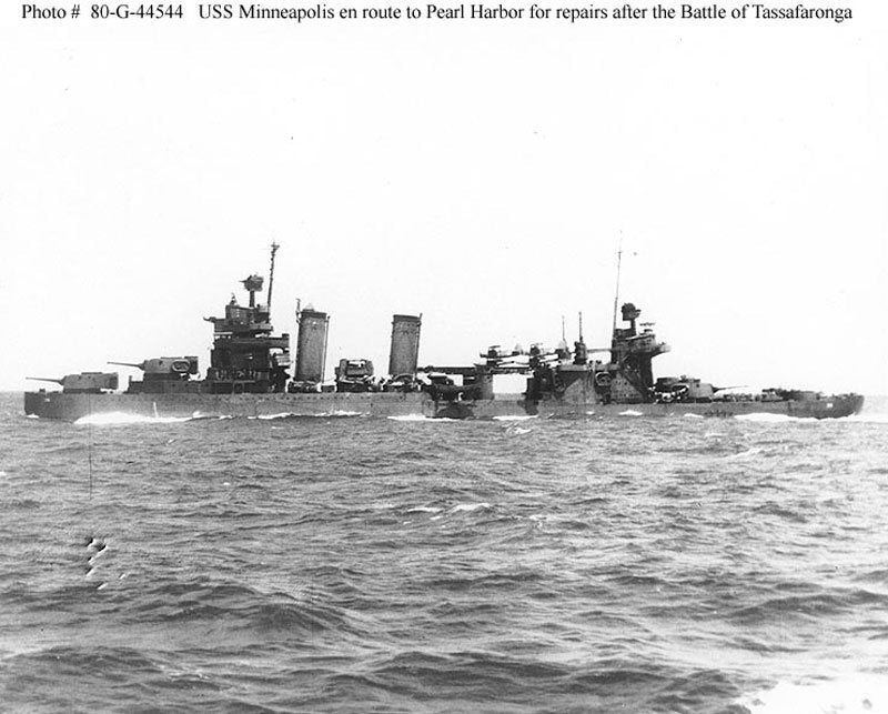 Uss Minneapolis Ca36 9 A4 Photo Print