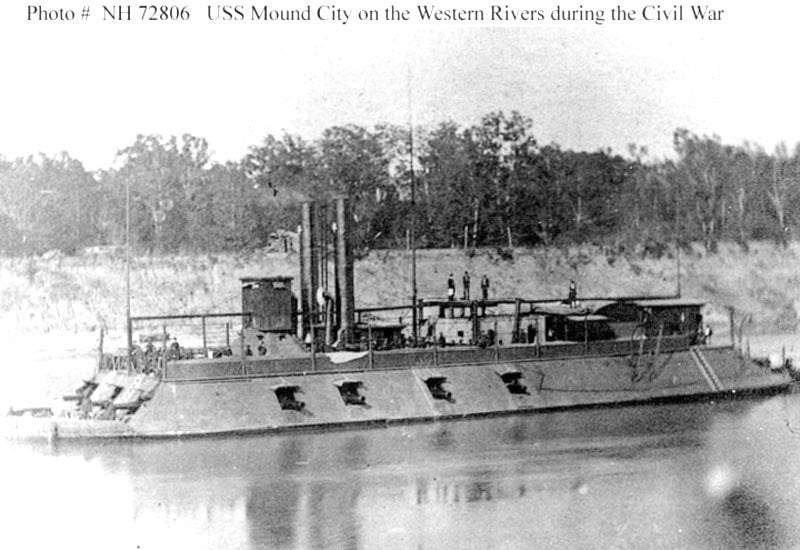 Uss Mound City 1863 Ironclad Gunboat A4 Photo Print
