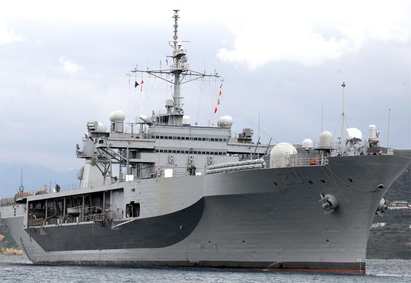 Uss Mount Whitney Lcc20 A4 Photo Print