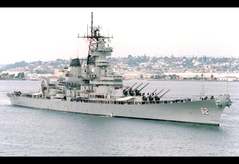 Uss New Jersey Bb62 A4 Photo Print