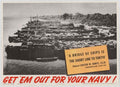 Uss Nimitz Tokyo American World War II Advert Poster