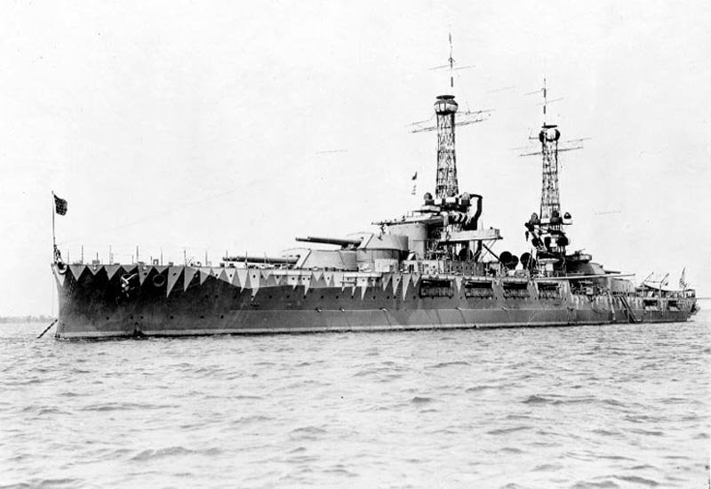 Uss Oklahoma Bb37 A4 Photo Print