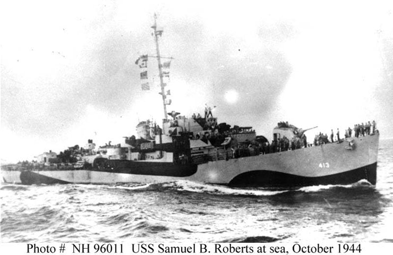 Uss Samuel B Roberts De413 A4 Photo Print