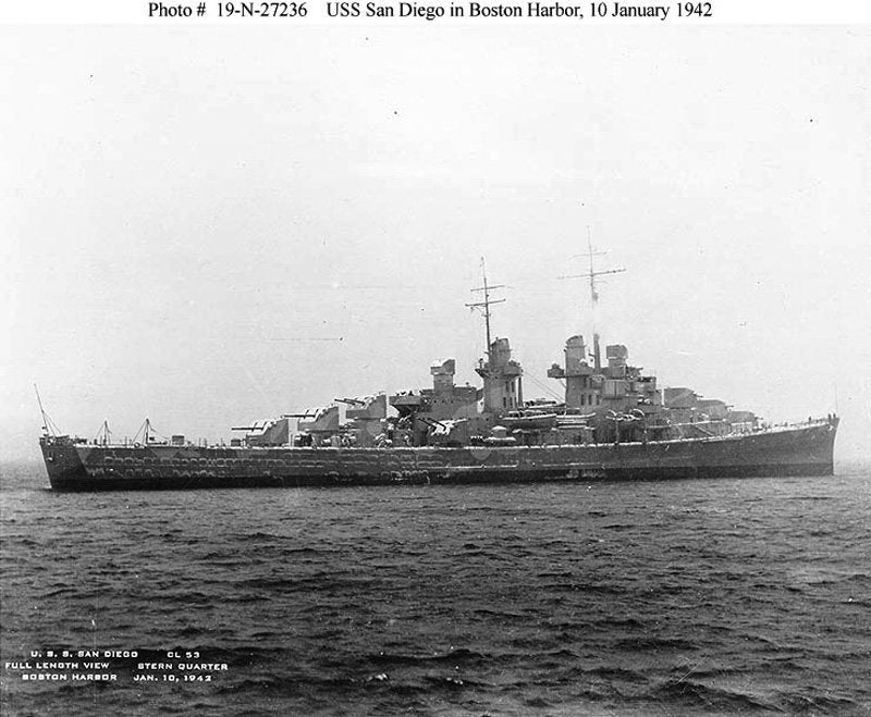 Uss San Diego Cl53 Claa53 6 A4 Photo Print