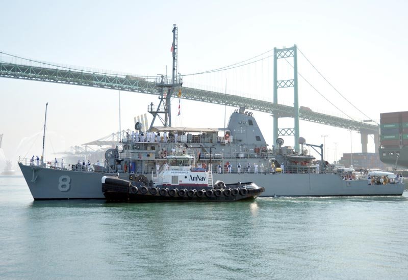 Uss Scout Mcm8 Mine Countermeasures Warship United States 2 A4 Photo Print