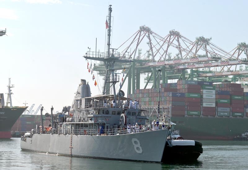 Uss Scout Mcm8 Mine Countermeasures Warship United States 3 A4 Photo Print