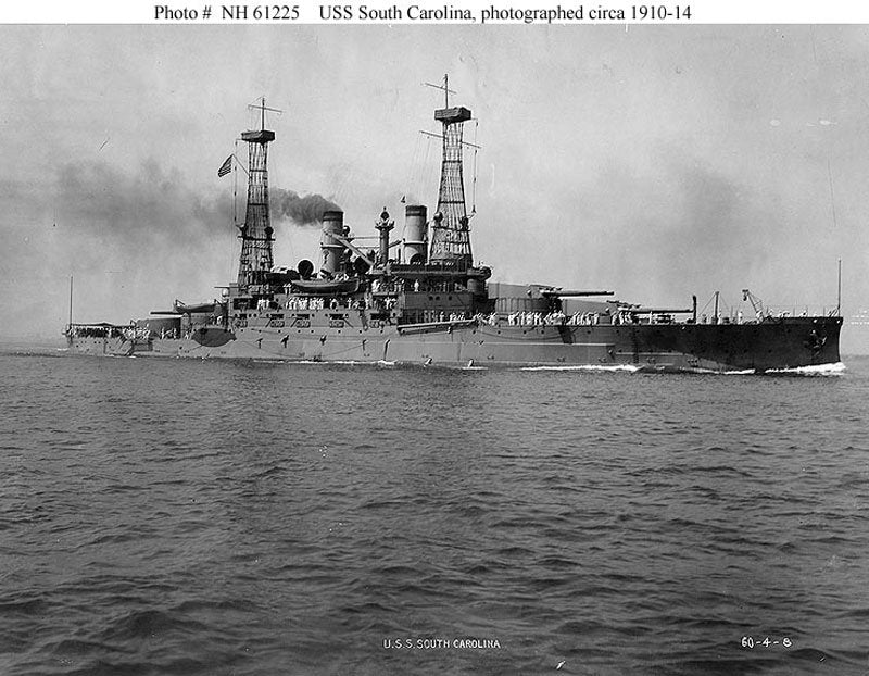 Uss Southcarolina Bb26 2 A4 Photo Print