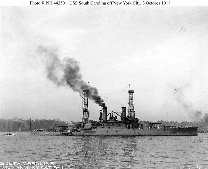 Uss Southcarolina Bb26 3 A4 Photo Print